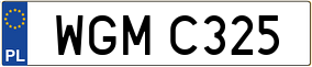 Trailer License Plate